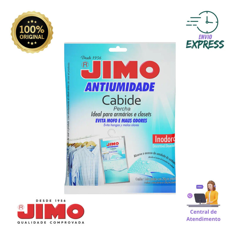 Cabide Antiumidade Antimofo Jimo 250g - Armário