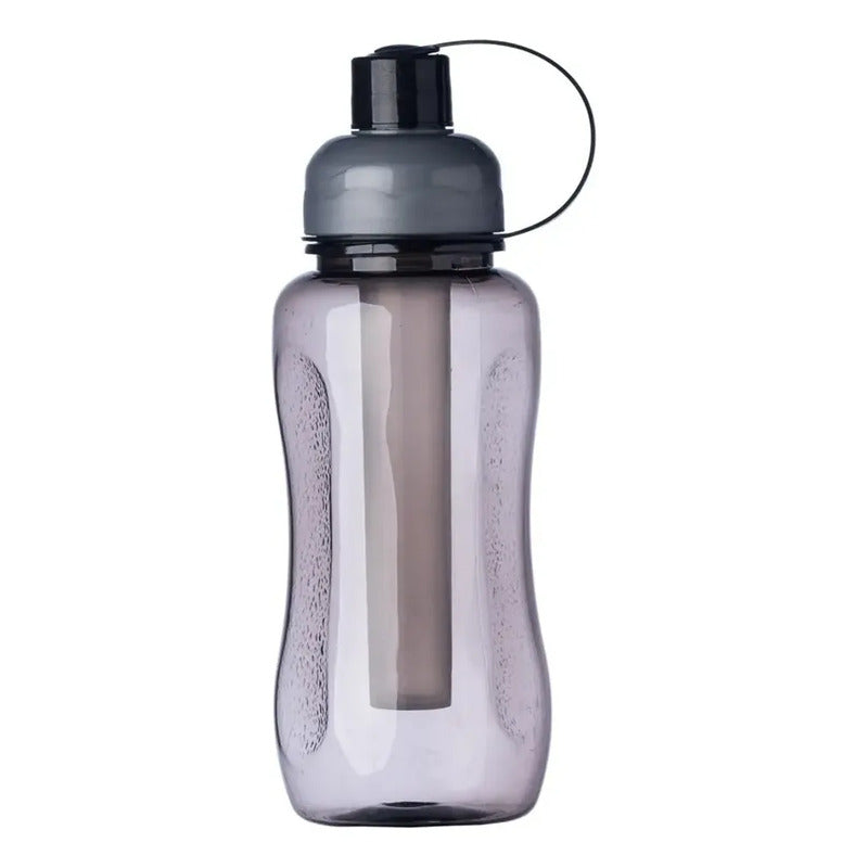 30 Unidadas Garrafa Squeeze Gela Rápido 600ml, Ice Bar Cinza-escuro