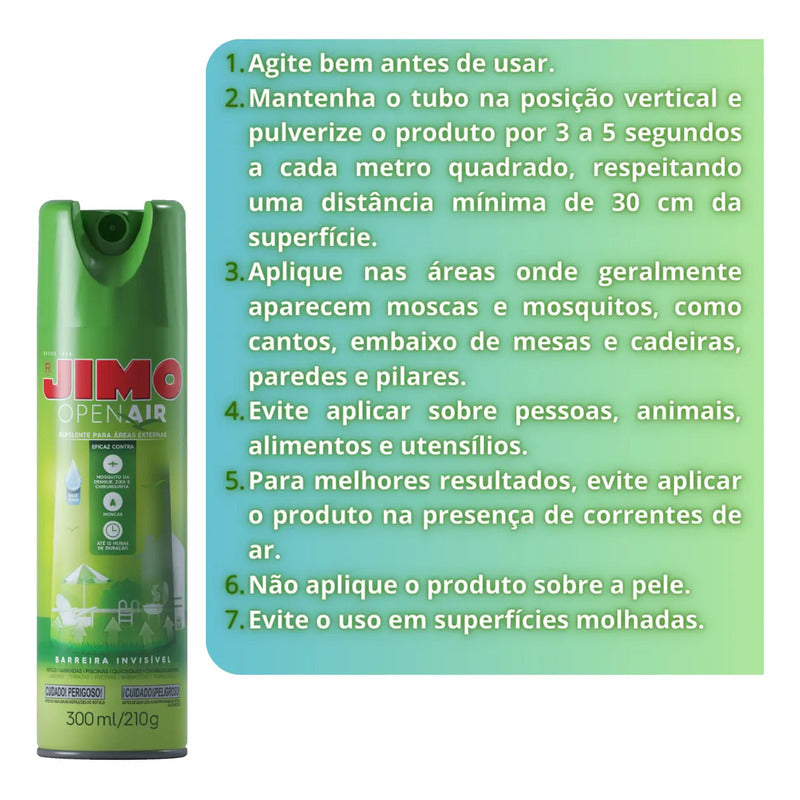 Inseticida Open Air Jimo Proteção Rápida E Prática 300ml