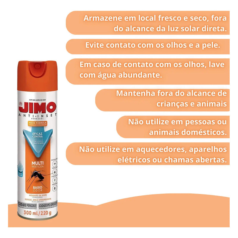 Jimo Baixo Odor Eficaz Contra Mosquitos Pernilongos 400ml