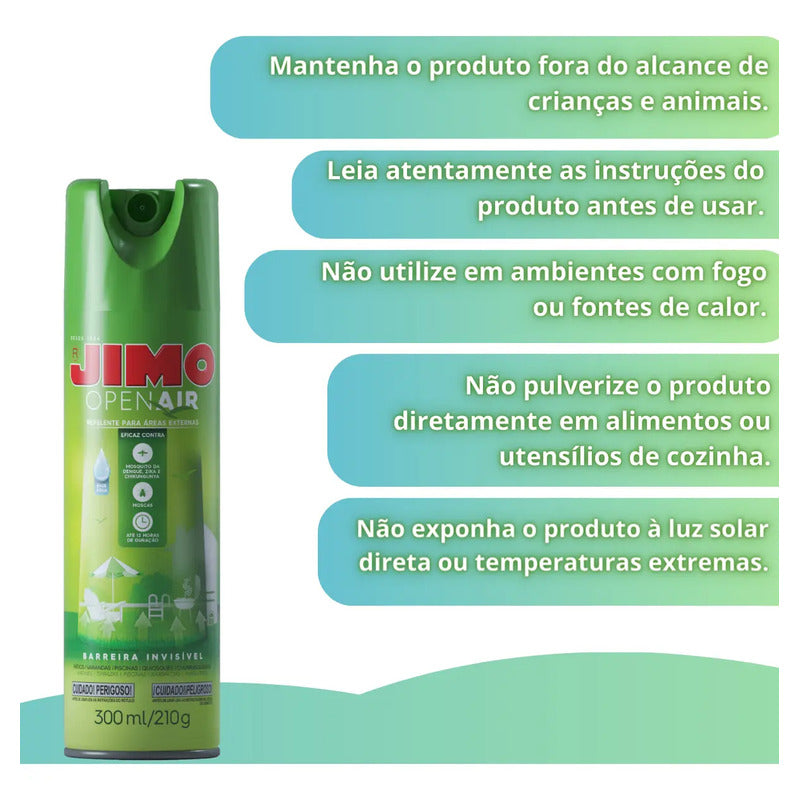 Inseticida Open Air Jimo Proteção Rápida E Prática 300ml