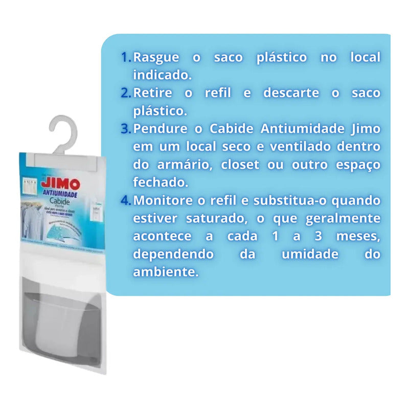 Cabide Antiumidade Antimofo Jimo 250g - Armário